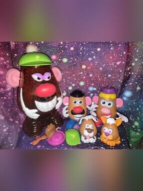 🥔✨ 2002 Hasbro Playskool Super Spud Mr. & Mrs. Potato Head Set + Spud Pets ✨🥔